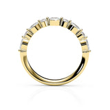 LILY | Marquise- und runder Diamantring aus 18 Karat Gelbgold (0,34 Karat tw.)