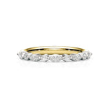 LILY | Marquise & Round Diamond Ring in Yellow & White Gold (0.34ct tw.)
