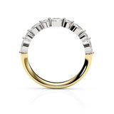 LILY | Marquise & Round Diamond Ring in Yellow & White Gold (0.34ct tw.)