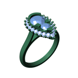 REMODELLING | Pear Shape Illusion Ring in White Gold