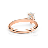 NOVA | Cathedral Solitaire Pear Shape Diamond Ring in Rose Gold