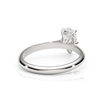 Diamond ring on a white background