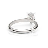 Diamond ring on a white background