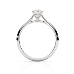 Diamond ring with a white background