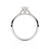 Diamond ring with a white background