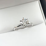 TIFFANY | Hidden Halo Round Brilliant Diamond Ring in 18ct White Gold – customer photo