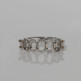 REMODELLING | Five Stone Oval Trellis Eternity in White Gold