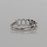 REMODELLING | Five Stone Oval Trellis Eternity in White Gold
