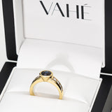 REMODELLING | Sapphire & White Diamonds in Yellow Gold