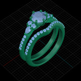 REMODELLING | Seven Stone Engagement Ring in White Gold