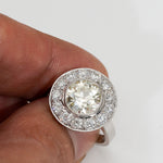 REMODELLING | Twist Solitaire with Eternity Ring in Yellow Gold – before remodelling