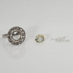 REMODELLING | Twist Solitaire with Eternity Ring in Yellow Gold – before remodelling