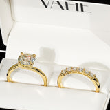 REMODELLING | Twist Solitaire with Eternity Ring in Yellow Gold – in gift box