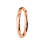LILY | Classic Quarter Domed Ring in Rose Gold