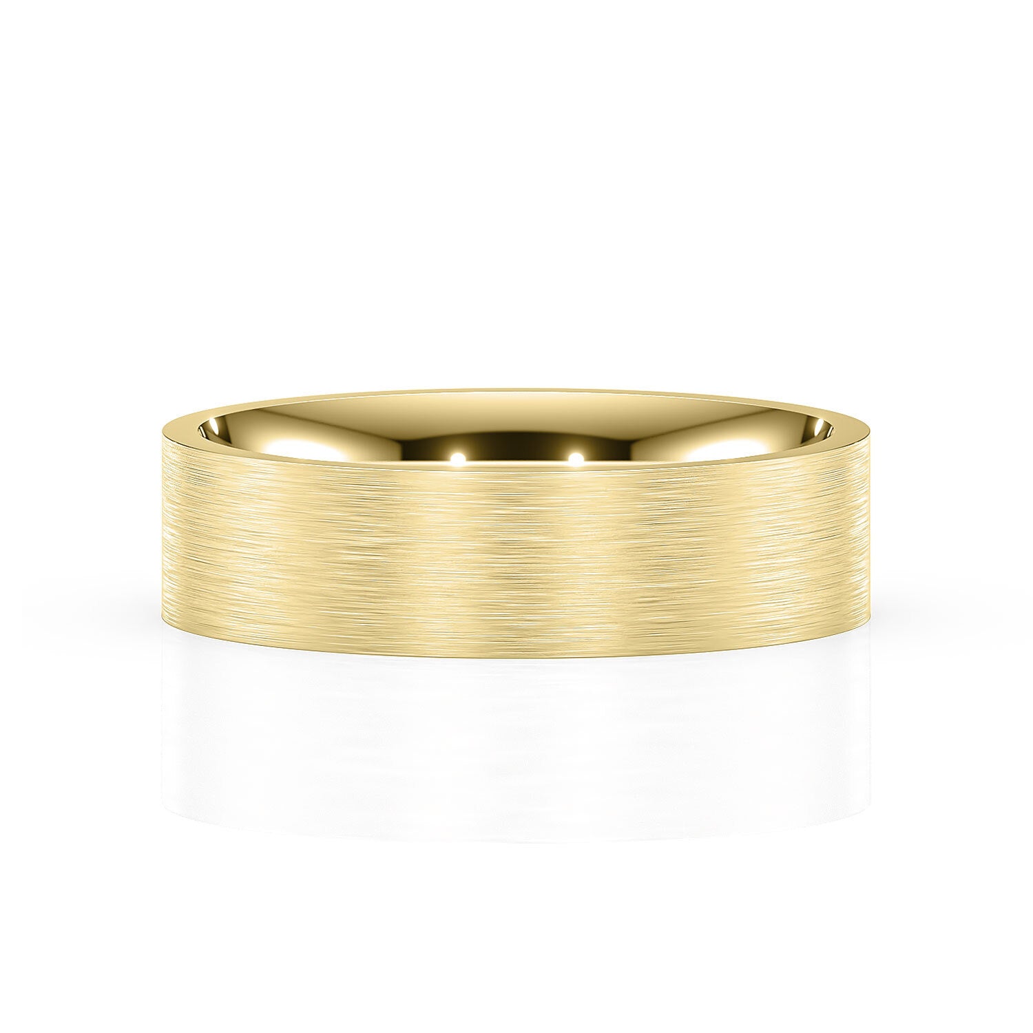 ROME | Flat Profile Ring in Yellow Gold (4mm-8mm)