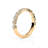ROSE | Marquise & Round Diamond Ring in Yellow Gold (0.38ct tw.)