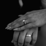 ADRIANA | French Pavé Diamond Ring in Platinum (0.19ct tw.)