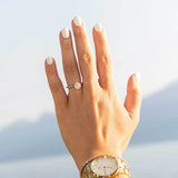 ARIA | Hidden Halo Round Brilliant Diamond Ring in Platinum
