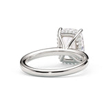 TIFFANY | Hidden Halo Elongated Cushion Diamond Ring in Platinum