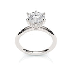 TIFFANY | Hidden Halo Round Brilliant Diamond Ring in White Gold – top view