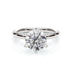 TIFFANY | Hidden Halo Round Brilliant Diamond Ring in White Gold