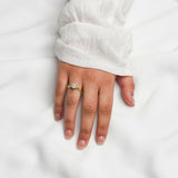 ZIA | Six Claw Solitaire Round Brilliant Diamond Ring in Yellow Gold