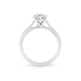 ZIA | Six Claw Solitaire Round Brilliant Diamond Ring in Platinum