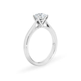 ZIA | Six Claw Solitaire Round Brilliant Diamond Ring in Platinum