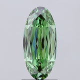 1.73 Carat Green VS1 Oval Diamond