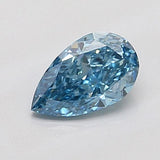 0.81 Carat Pear Cut Fancy Blue