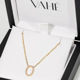 PENELOPE | Diamond Letter Pendant in 9ct Yellow Gold (A-Z)