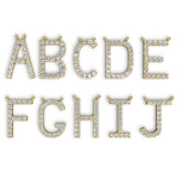 PENELOPE diamond initial pendants, letters A to J, yellow gold (available A–Z)