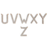 PENELOPE diamond initial pendants, letters U to Z, rose gold (available A–Z)