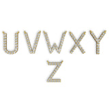 PENELOPE diamond initial pendants, letters U to Z, yellow gold (available A–Z)